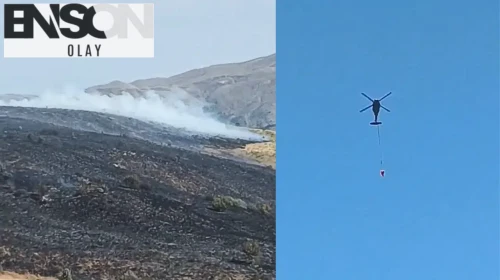 Elazığ'da örtü yangını 500 dönüm araziye zarar verdi