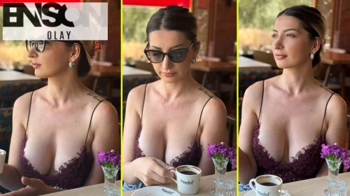 Türk Fenomen Neslihan Güneş, Yaz Sıcağında Göğüs Dekoltesiyle Olay Yarattı!