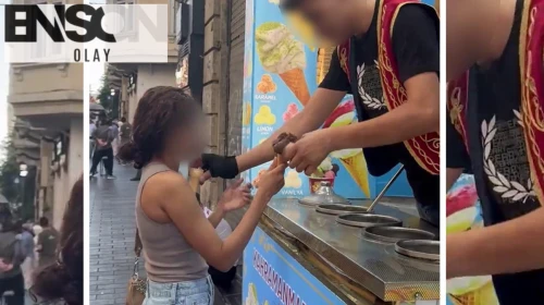 Külah oyunuyla taciz etti