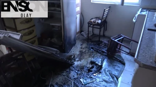 Antalya'da madde bağımlısı genç evi yaktı