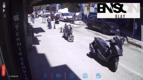 Kavgaya müdahale eden polise saldırdı
