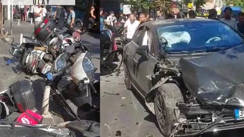 Kağıthane’de hatalı sollama faciası: 10 aracı biçti, ortalık savaş alanına döndü