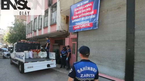 Zabıta ekiplerine saldırmıştı: Dükkandan kilolarca bozulmuş ürün bulundu