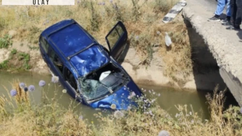 Bitlis Ahlat'ta otomobil kanala düştü: 1 ölü, 2 yaralı