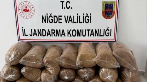 Niğde'de 120 kilo kaçak tütün ele geçirildi