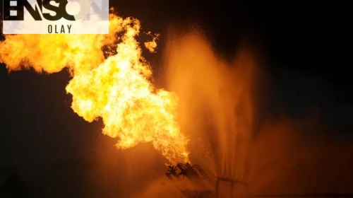 Su ararken doğalgaz buldular: Kuyudan bir anda alev çıktı