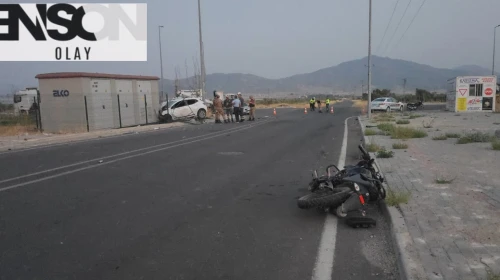 Otomobil ile motosiklet çarpıştı: 1 ölü, 3 yaralı
