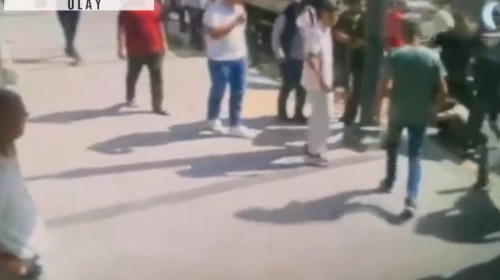 Yolu kapatan nakliyeciye esnaftan meydan dayağı