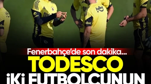 Fenerbahçe'de flaş gelişme! Todesco'nun sürpriz kararıyla iki oyuncunun takımdan gönderilme kararı alındı...