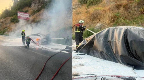 8 Milyon TL'lik elektrikli araç küle döndü! Söndürmek tam 12 saat sürdü: İlk defa başımıza geldi