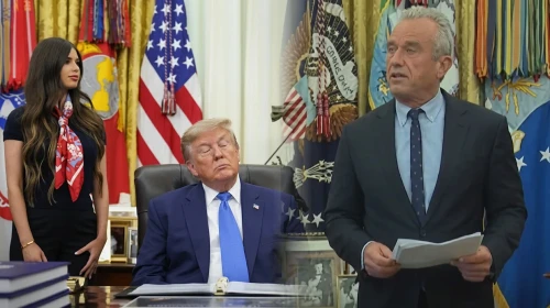 Oval Ofis'teki imza töreninde unutulmaz anlar yaşandı: Donald Trump uyukladı, RFK Jr.'ın elleri titredi