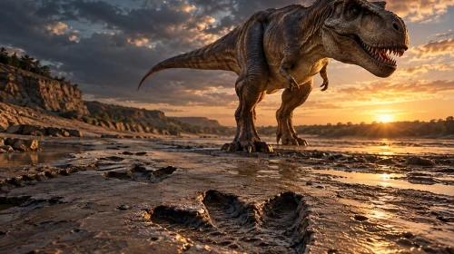 66,5 milyon yıllık izler ortaya çıktı: Yetişkin T. rex'in yürüyüşü ilk kez takip edildi