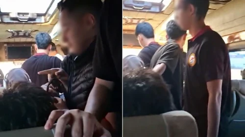 Aksaray'da servis minibüsü tıka basa doldu, öğrenciler üst üste böyle okula gitti
