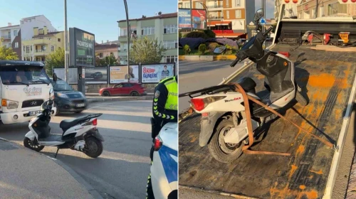 Trafik kontrolünde yakayı ele verdi: Plakasız motosikletin bedeli ağır oldu