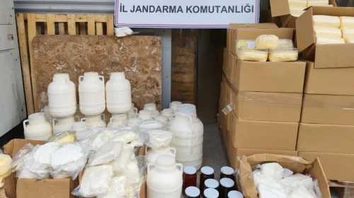 Ankara'da 838 kilogram sahte süt ve süt ürünü ele geçirildi