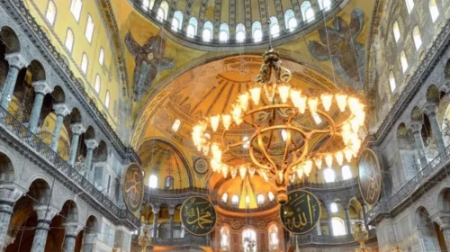 Ayasofya-i Kebir Cami-i Şerifi restorasyonunda yeni bir aşamaya geçildi: Doğu yarım kubbesinde güçlendirme çalışmaları başlıyor