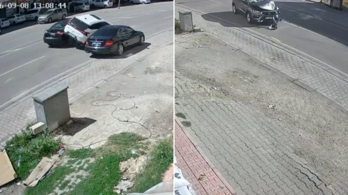 Aynı kavşakta kaza: Elazığ'da aralarında 1 gün olan kazalar kamerada