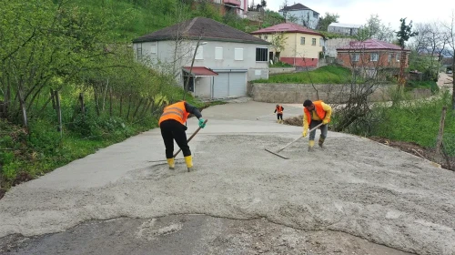 Ordu'da kırsal mahallelerde ulaşım konforunu arttıran beton yol çalışmalarında durum nedir ?