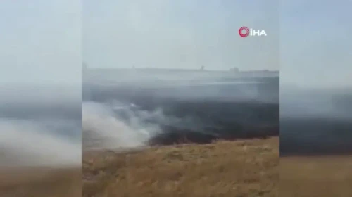 Yozgat Saraykent'te 150 dönüm arazi alev alev yandı