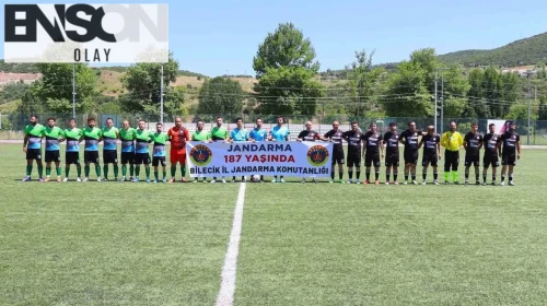 Bilecik'te jandarma teşkilatı'nın 187. kuruluş yılı dolayısıyla pankart açıldı