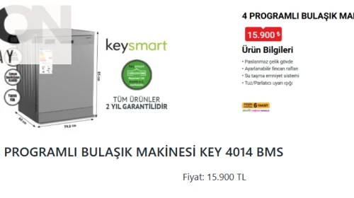 Bulaşık yıkamada zahmetsiz dönem: BİM’den 17 Haziran Çarşamba Keysmart Bulaşık Makinesi fırsatı!