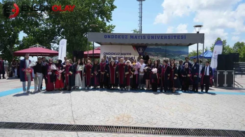Omü ziraat fakültesi’nde mezuniyet coşkusu: 210 genç mühendis kep fırlattı