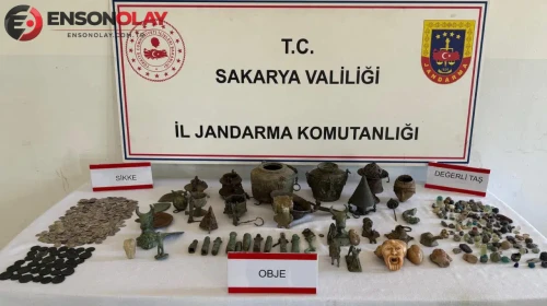 Sakarya'da 'Anadolu Mirası' operasyonu : 806 adet tarihi eser ele geçirildi
