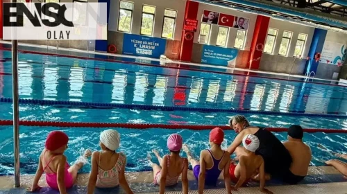 Germencik yüzme havuzu açıldı