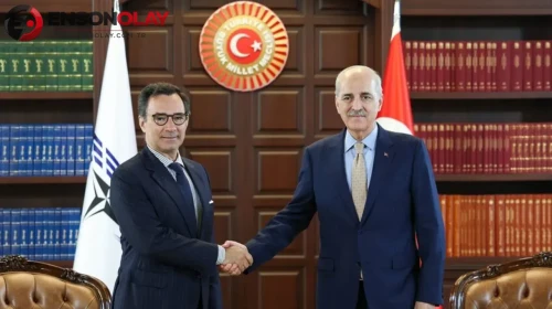 TBMM Başkanı Kurtulmuş, NATO PA Başkanı Perestrello ile bir araya geldi