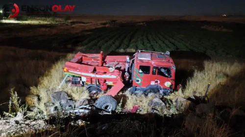 Şanlıurfa Siverek'te kaza : Minibüs ile arazöz çarpıştı