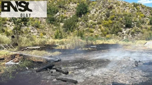 Bilecik'te ormanlık alana düşen yıldırım yangına neden oldu