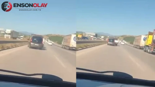 Bursa'da ani fren kazayı getirdi : O anlar kameraya yansıdı