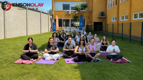 Yeşim Grup'tan çalışanlarına dinlendirici yoga etkinliği