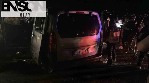 Manisa'da gece yarısı dehşeti: Şarampole uçan traktörden sağ çıktılar