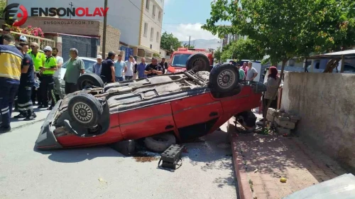 Niğde'de otomobil kontrolden çıkarak ters döndü: 1 yaralı