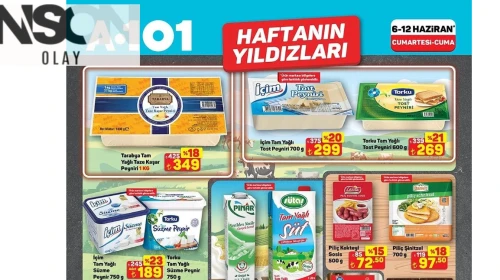 A101 3-12 Haziran Haftanın Yıldızları kataloğu: Gıda ürünlerinde bütçe dostu fiyatlar sizi bekliyor!