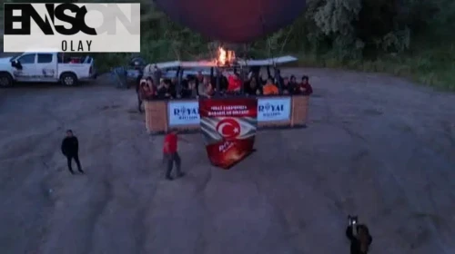 Kapadokya'dan milli takıma moral uçuşu