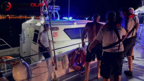 Aydın Didim açıklarında tekne alabora oldu : 2 kişi kurtarıldı