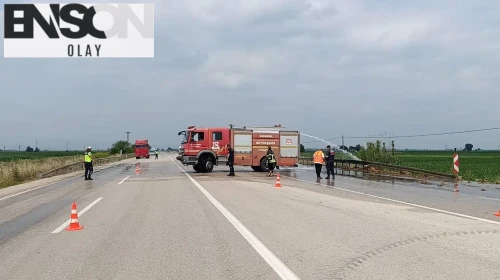 Ölümden döndüler: Yoldan geçen sürücünün dikkati faciayı önledi