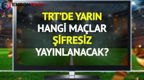 TRT'de yarın (14 Temmuz Salı) hangi maçlar şifresiz yayınlanacak?