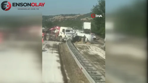Malatya ile Adıyaman arasındaki kara yolunda tanker devrildi: Trafik felç oldu