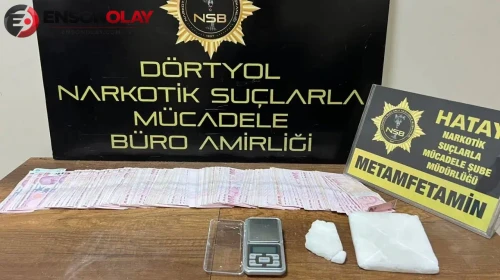 Hatay Erzin’de operasyon : 250 gram metamfetamin ele geçirildi