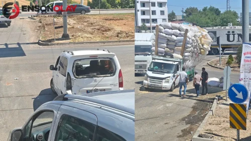 Diyarbakır-Mardin kara yolunda kaza : 2 yaralı
