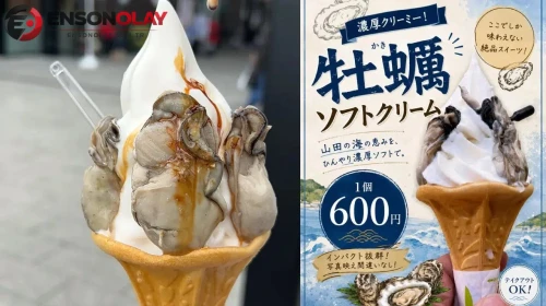 Japonya’da istiridyeli dondurma gündem oldu: Sosyal medyayı ikiye böldü