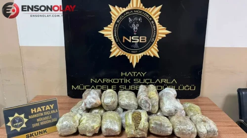 Hatay'da uyuşturucu operasyonunda 4 kişi tutuklandı