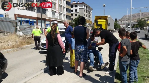 Malatya'da ters yöne giren engelli vatandaşa otomobil çarptı