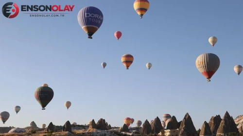 Kapadokya semalarında rekor ilgi: 6 ayda 256 bin turist balonlarla uçtu