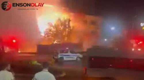 İstanbul Küçükçekmece'de trafoda patlama meydana geldi