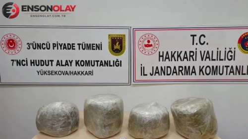 Hakkari Yüksekova'da uyuşturucu operasyonu : 11 kilo skunk ele geçirildi