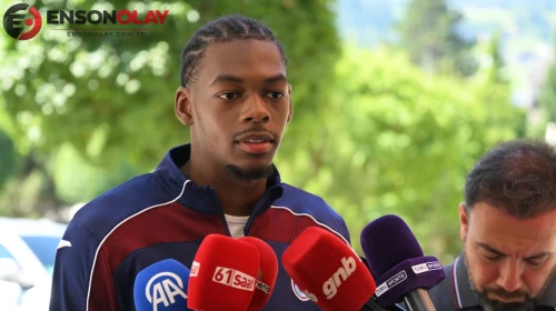 Trabzonspor'un transfer ettiği yeni golcüsü Mitongo, Avusturya kampına dahil oldu.